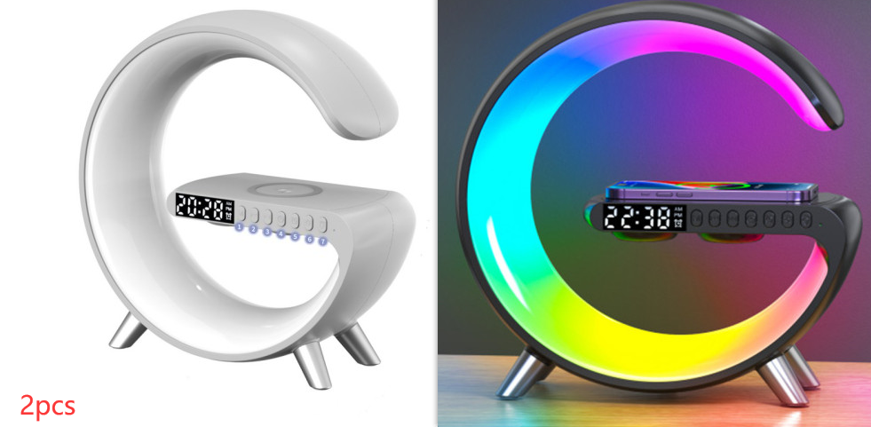 LED Lamp Bluetooth Speake Wireless Charger Atmosphere Lamp App Control 2023 New
