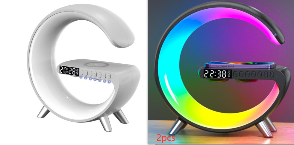 LED Lamp Bluetooth Speake Wireless Charger Atmosphere Lamp App Control 2023 New