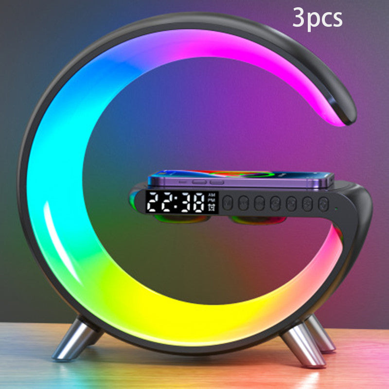 LED Lamp Bluetooth Speake Wireless Charger Atmosphere Lamp App Control 2023 New