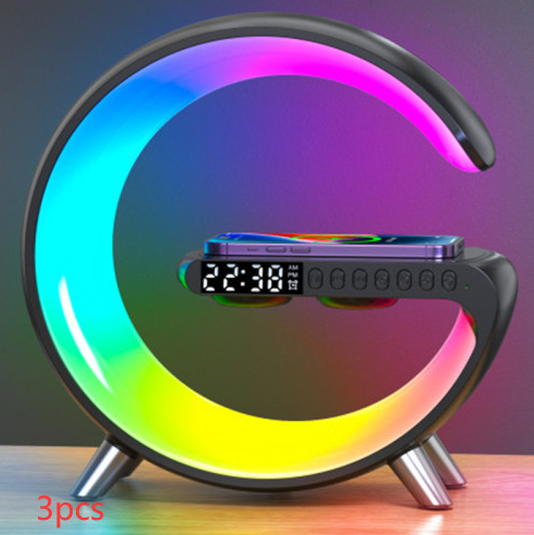 LED Lamp Bluetooth Speake Wireless Charger Atmosphere Lamp App Control 2023 New