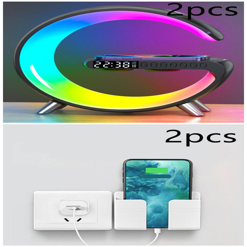 LED Lamp Bluetooth Speake Wireless Charger Atmosphere Lamp App Control 2023 New