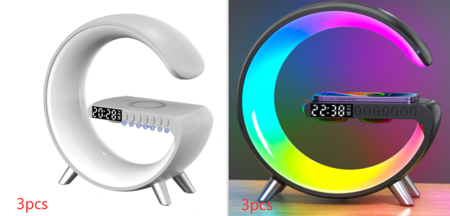 LED Lamp Bluetooth Speake Wireless Charger Atmosphere Lamp App Control 2023 New