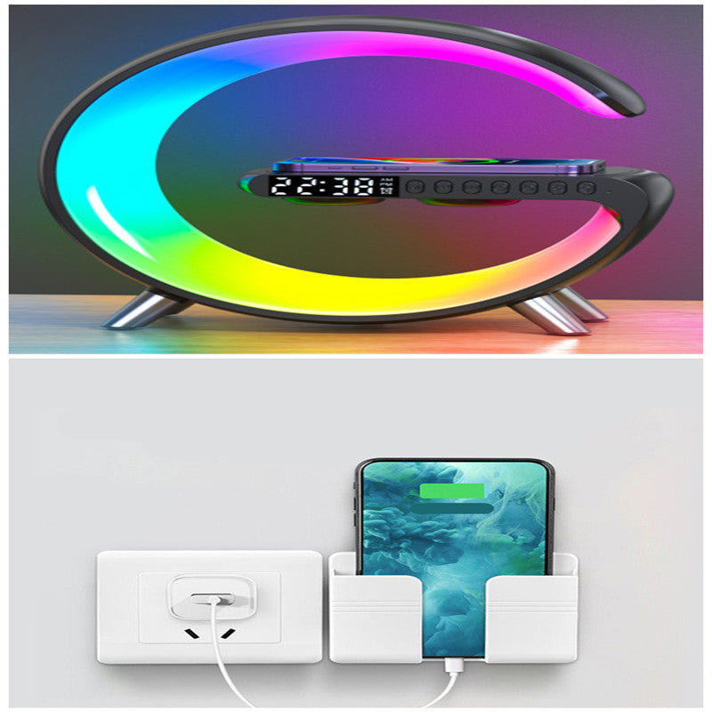 LED Lamp Bluetooth Speake Wireless Charger Atmosphere Lamp App Control 2023 New