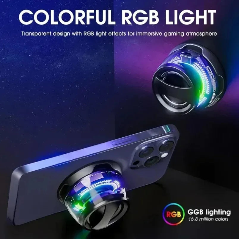 All-In-One" Specialist: 4-in-1 Mini Bluetooth Speaker: Magnetic Base, RGB Lights, & Built-in Phone Holde for IOS.